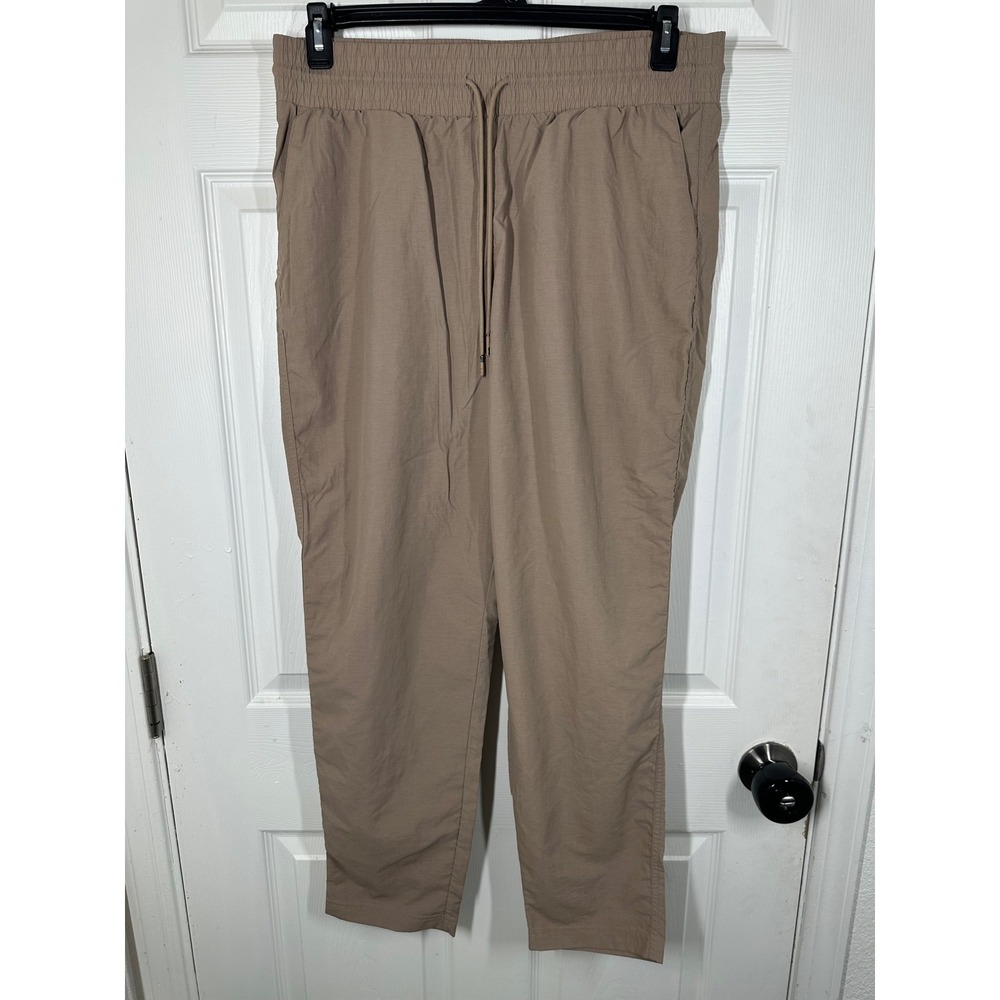 GapFit Pants Womens L‎ Brown Runaround Pant Jogger Hiking Travel Activewear
